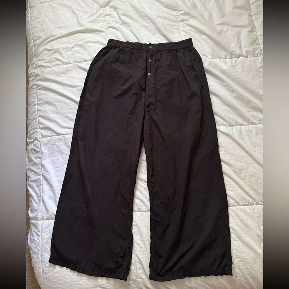RUDY JUDE TONY PANTS WINDOWPANE HAND DYED BLACK